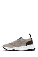 Derimod Zero Men's Beige Thick-Soled Fabric Sneakers | Derimod Derimod Zero Men's Beige Thick-Soled Fabric Sneakers | Derimod