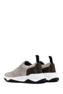 Derimod Zero Men's Beige Thick-Soled Fabric Sneakers | Derimod Derimod Zero Men's Beige Thick-Soled Fabric Sneakers | Derimod