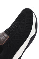 Derimod Zero Men's Black Thick Soled Fabric Sneaker | Derimod Derimod Zero Men's Black Thick Soled Fabric Sneaker | Derimod