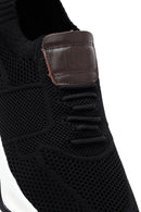 Derimod Zero Men's Black Thick Soled Fabric Sneaker | Derimod Derimod Zero Men's Black Thick Soled Fabric Sneaker | Derimod