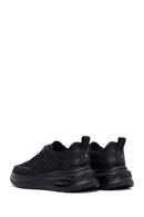 Erkek Siyah Bağcıklı Kalın Tabanlı Kumaş Sneaker | Derimod Erkek Siyah Bağcıklı Kalın Tabanlı Kumaş Sneaker | Derimod