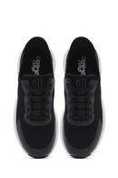 Derimod Zero Men's Black Thick Soled Fabric Sneaker | Derimod Derimod Zero Men's Black Thick Soled Fabric Sneaker | Derimod