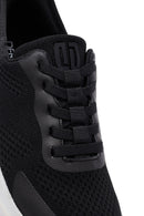 Derimod Zero Men's Black Thick Soled Fabric Sneaker | Derimod Derimod Zero Men's Black Thick Soled Fabric Sneaker | Derimod