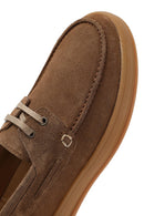 Men's Mink Lace-Up Suede Leather Casual Shoes | Derimod Men's Mink Lace-Up Suede Leather Casual Shoes | Derimod