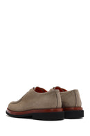 Men's Mink Lace-Up Nubuck Leather Casual Shoes | Derimod Men's Mink Lace-Up Nubuck Leather Casual Shoes | Derimod