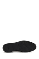 Men's Black Braided Lace-Up Leather Casual Shoes | Derimod Men's Black Braided Lace-Up Leather Casual Shoes | Derimod