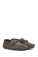 Erkek Vizon Süet Deri Casual Loafer | Derimod Erkek Vizon Süet Deri Casual Loafer | Derimod