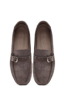 Erkek Vizon Süet Deri Casual Loafer | Derimod Erkek Vizon Süet Deri Casual Loafer | Derimod