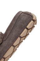 Erkek Vizon Süet Deri Casual Loafer | Derimod Erkek Vizon Süet Deri Casual Loafer | Derimod