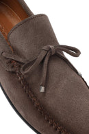 Erkek Vizon Süet Deri Casual Loafer | Derimod Erkek Vizon Süet Deri Casual Loafer | Derimod