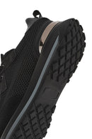 Erkek Siyah Bağcıklı Deri Sneaker | Derimod Erkek Siyah Bağcıklı Deri Sneaker | Derimod
