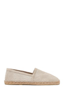 Erkek Bej Süet Deri Espadril | Derimod Erkek Bej Süet Deri Espadril | Derimod