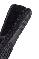 Erkek Siyah Süet Deri Espadril | Derimod Erkek Siyah Süet Deri Espadril | Derimod