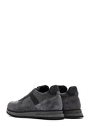 Erkek Gri Bağcıklı Deri Casual Sneaker | Derimod Erkek Gri Bağcıklı Deri Casual Sneaker | Derimod