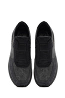 Erkek Gri Bağcıklı Deri Casual Sneaker | Derimod Erkek Gri Bağcıklı Deri Casual Sneaker | Derimod