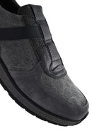 Erkek Gri Bağcıklı Deri Casual Sneaker | Derimod Erkek Gri Bağcıklı Deri Casual Sneaker | Derimod