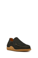 Erkek Siyah Nubuk Deri Casual Loafer | Derimod Erkek Siyah Nubuk Deri Casual Loafer | Derimod