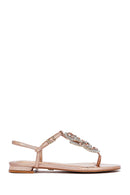 Women's Pink Stone Flip Flops Sandals | Derimod Women's Pink Stone Flip Flops Sandals | Derimod