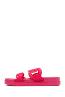 Women's Pink Glitter Jelly Slippers | Derimod Women's Pink Glitter Jelly Slippers | Derimod