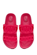 Women's Pink Glitter Jelly Slippers | Derimod Women's Pink Glitter Jelly Slippers | Derimod