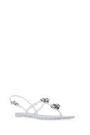 Women's Transparent Jelly Back Buckle Stoned Sandals | Derimod Women's Transparent Jelly Back Buckle Stoned Sandals | Derimod