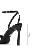 Women's Black Ankle Buckle High Thin Heel Sandals | Derimod Women's Black Ankle Buckle High Thin Heel Sandals | Derimod
