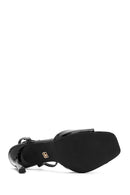 Women's Black Ankle Buckle High Thin Heel Sandals | Derimod Women's Black Ankle Buckle High Thin Heel Sandals | Derimod