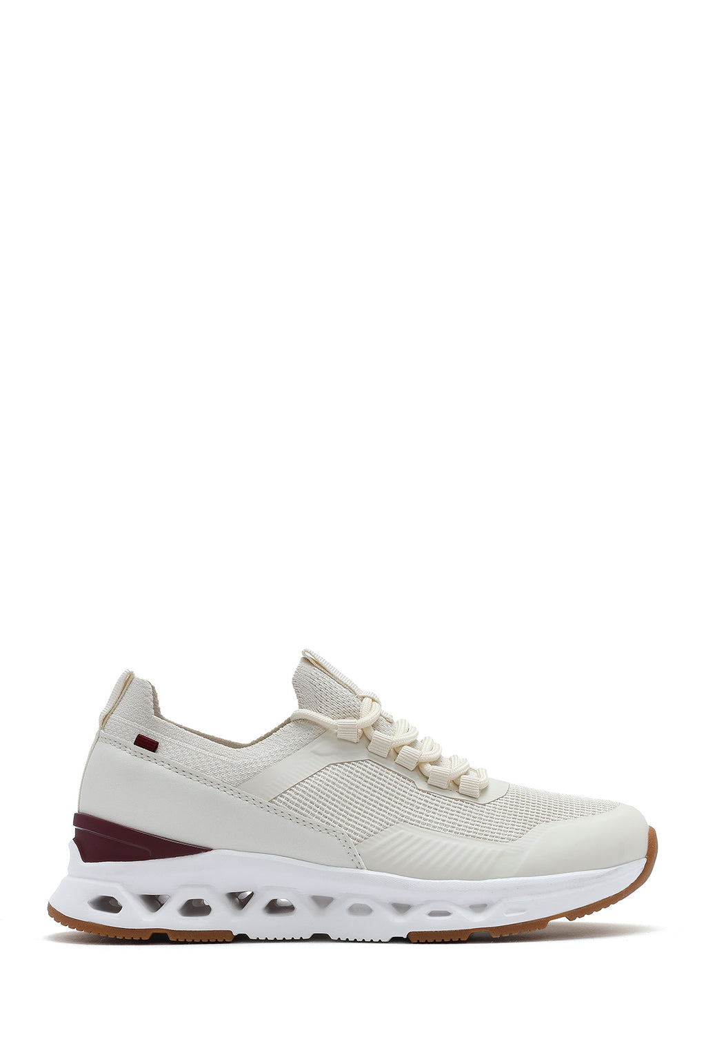 Derimod Zero Kadın Krem Bağcıklı Kumaş Sneaker
