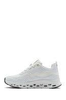 Kadın Beyaz Bağcıklı Kalın Tabanlı Sneaker | Derimod Kadın Beyaz Bağcıklı Kalın Tabanlı Sneaker | Derimod