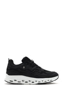 Kadın Siyah Bağcıklı Kalın Tabanlı Sneaker | Derimod Kadın Siyah Bağcıklı Kalın Tabanlı Sneaker | Derimod