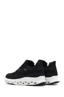 Kadın Siyah Bağcıklı Kalın Tabanlı Sneaker | Derimod Kadın Siyah Bağcıklı Kalın Tabanlı Sneaker | Derimod