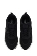 Kadın Siyah Bağcıklı Kalın Tabanlı Sneaker | Derimod Kadın Siyah Bağcıklı Kalın Tabanlı Sneaker | Derimod