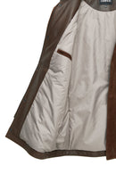 Aguero Men's Brown Suede Leather Jacket | Derimod Aguero Men's Brown Suede Leather Jacket | Derimod