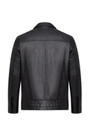 Axel Men's Black Leather Jacket | Derimod Axel Men's Black Leather Jacket | Derimod