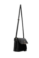 Women's Black Long Strapped Crossbody Bag | Derimod Women's Black Long Strapped Crossbody Bag | Derimod