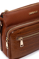 Kadın Taba Uzun Askılı Kroko Çapraz Çanta | Derimod Kadın Taba Uzun Askılı Kroko Çapraz Çanta | Derimod