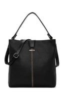 Women's Black Long Strapped Crossbody Bag | Derimod Women's Black Long Strapped Crossbody Bag | Derimod