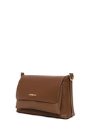 Woman Brown Long Strap Crossbody Bag | Derimod Woman Brown Long Strap Crossbody Bag | Derimod