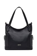 Kadın Siyah Uzun Askılı Omuz Çantası | Derimod Kadın Siyah Uzun Askılı Omuz Çantası | Derimod