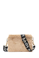 Kadın Taba Uzun Askılı Peluş Portföy Çanta | Derimod Kadın Taba Uzun Askılı Peluş Portföy Çanta | Derimod