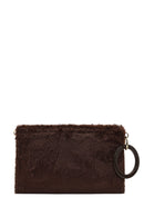 Kadın Kahverengi Zincir Askılı Peluş Portföy Çanta | Derimod Kadın Kahverengi Zincir Askılı Peluş Portföy Çanta | Derimod