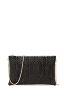 Kadın Siyah Uzun Zincir Askılı Kapitone Portföy Çanta | Derimod Kadın Siyah Uzun Zincir Askılı Kapitone Portföy Çanta | Derimod