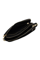 Kadın Siyah Uzun Askılı Deri Kol Çantası | Derimod Kadın Siyah Uzun Askılı Deri Kol Çantası | Derimod