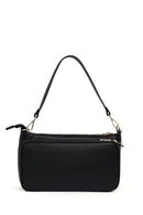 Kadın Siyah Uzun Askılı Deri Kol Çantası | Derimod Kadın Siyah Uzun Askılı Deri Kol Çantası | Derimod