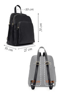 Kadın Siyah Deri Sırt Çantası | Derimod Kadın Siyah Deri Sırt Çantası | Derimod