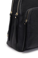 Kadın Siyah Deri Sırt Çantası | Derimod Kadın Siyah Deri Sırt Çantası | Derimod