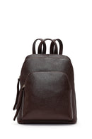Women's Brown Leather Backpack | Derimod Women's Brown Leather Backpack | Derimod