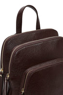 Women's Brown Leather Backpack | Derimod Women's Brown Leather Backpack | Derimod