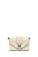 Kadın Krem Uzun Askılı Deri Çapraz Çanta | Derimod Kadın Krem Uzun Askılı Deri Çapraz Çanta | Derimod