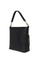 Kadın Siyah Uzun Askılı Deri Omuz Çantası | Derimod Kadın Siyah Uzun Askılı Deri Omuz Çantası | Derimod